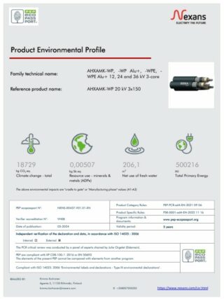 PEP (EPD) AHXAMK-WP 6/10 (12) kV 3-leder